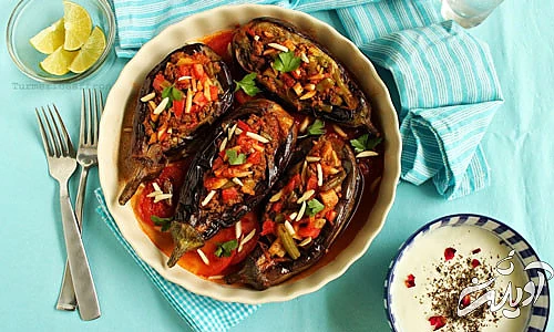 طرز تهیه بادمجان شکم پُر مازندرانی